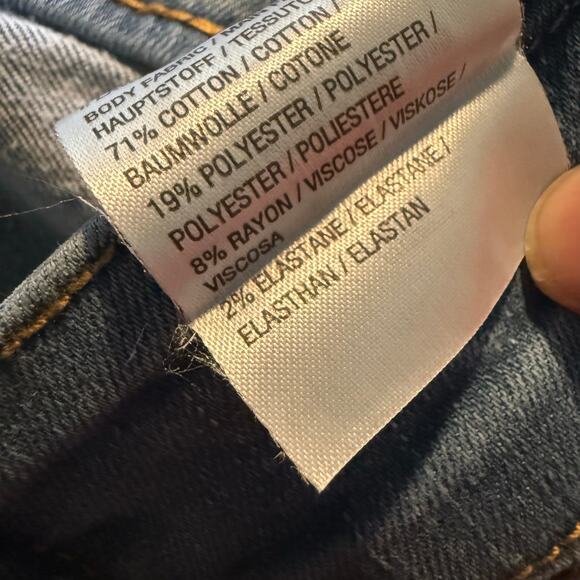 Denim & Co. Adaptive Cozy Slim Straight Cargo Jean Wheelchair Fit, Size 8, NWT - Picture 10 of 10